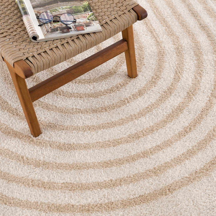 Yasuo Modern Geometrical Beige And Tan Rug - The Rug Decor