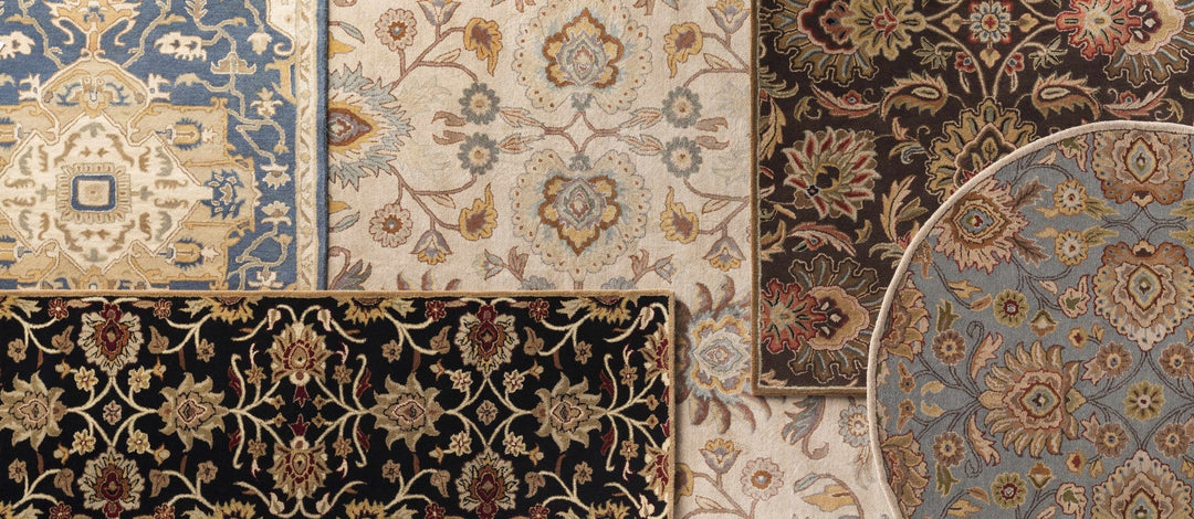 Yauco Traditional Brown And Rust Floral Hand Tufted Area Rug - The Rug Decor