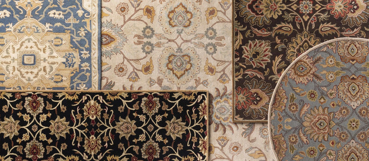 Yauco Traditional Brown And Rust Floral Hand Tufted Area Rug - The Rug Decor
