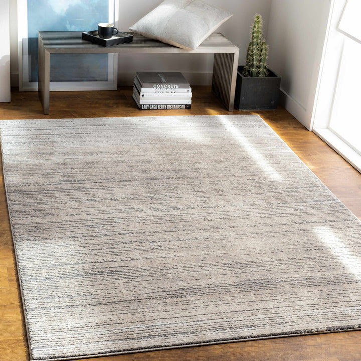 Yemassee Gray Modern Solid Design Area Rug - The Rug Decor