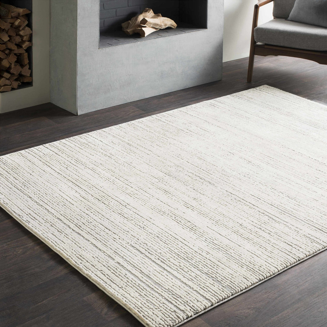 Yemassee Gray Modern Solid Design Area Rug - The Rug Decor