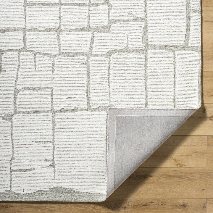 Yetty Contemporary Geometrical Ivory And Gray Rug - The Rug Decor