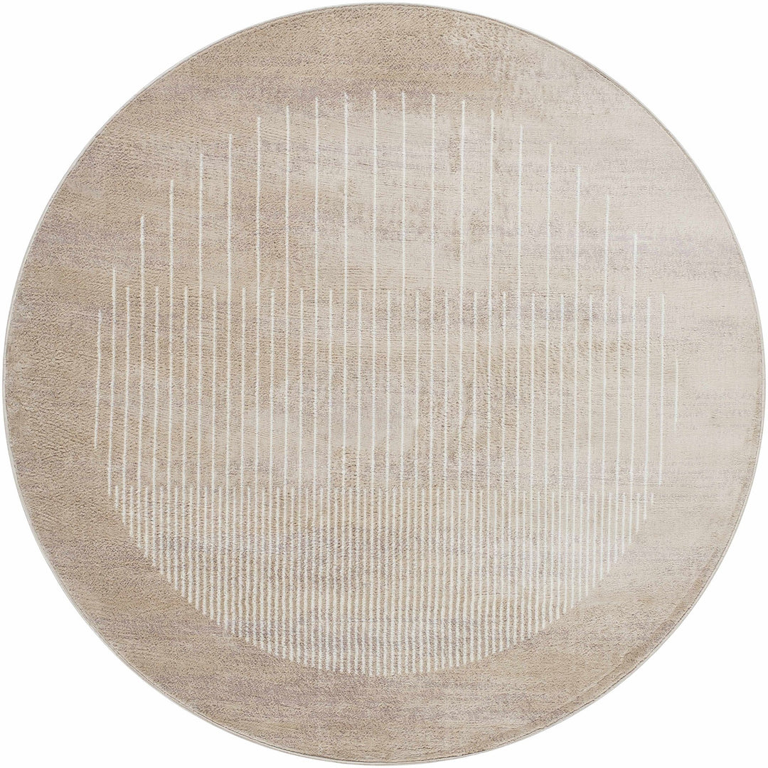 Yoad Beige Contemporary Style Area Rug - The Rug Decor