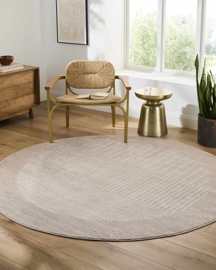 Yoad Beige Contemporary Style Area Rug - The Rug Decor