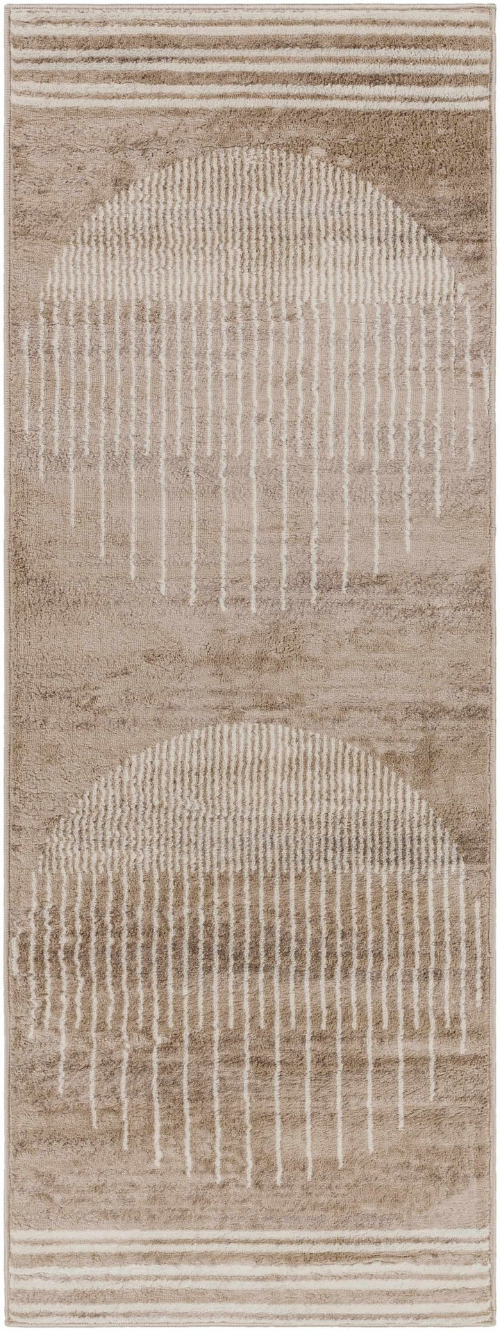 Yoad Beige Contemporary Style Area Rug - The Rug Decor