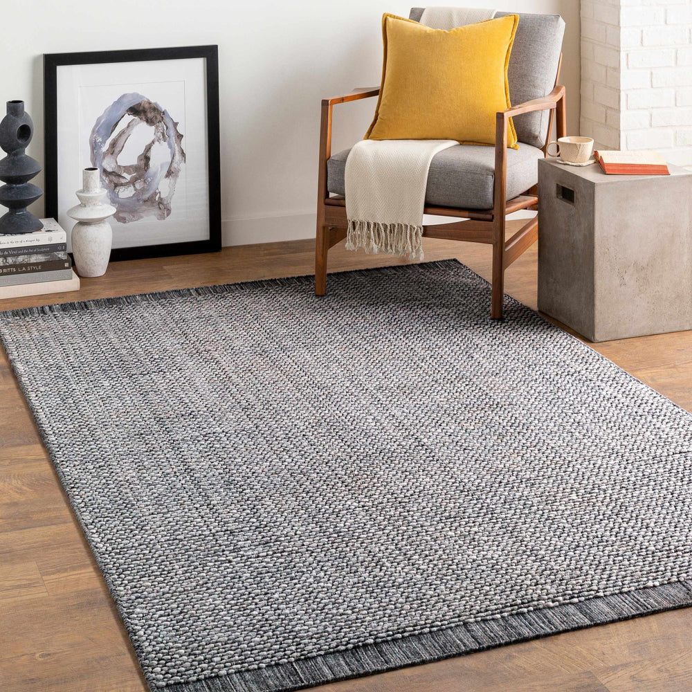 Yong Transitional Style Gray Hand Loom Area Rug - The Rug Decor