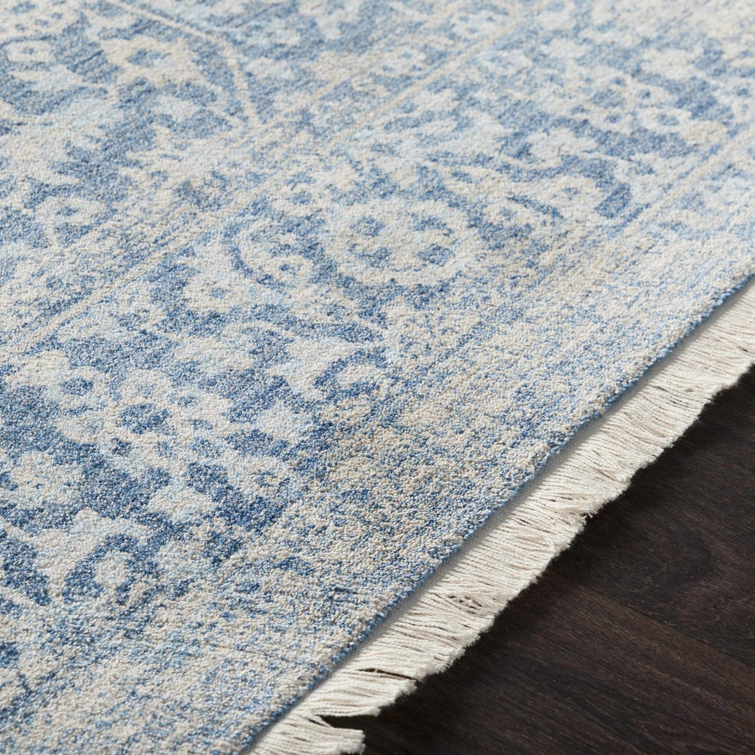 Yorkana Traditional Blue And Gray Distressed Rug - The Rug Decor