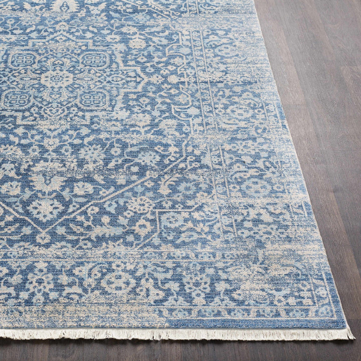 Yorkana Traditional Blue And Gray Distressed Rug - The Rug Decor