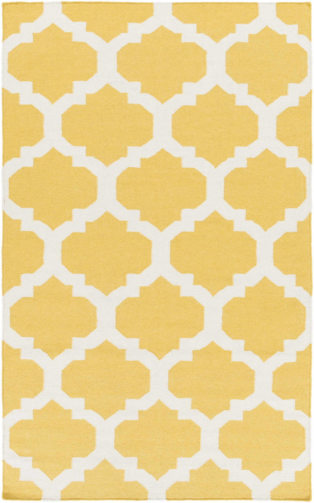 Youngtown Contemporary Mustard Hand Woven Wool Area Rug