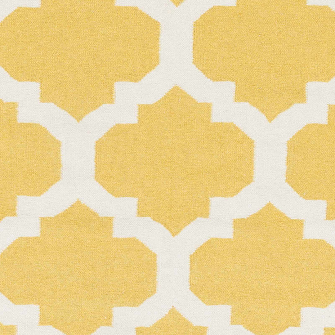 Youngtown Contemporary Mustard Hand Woven Wool Area Rug