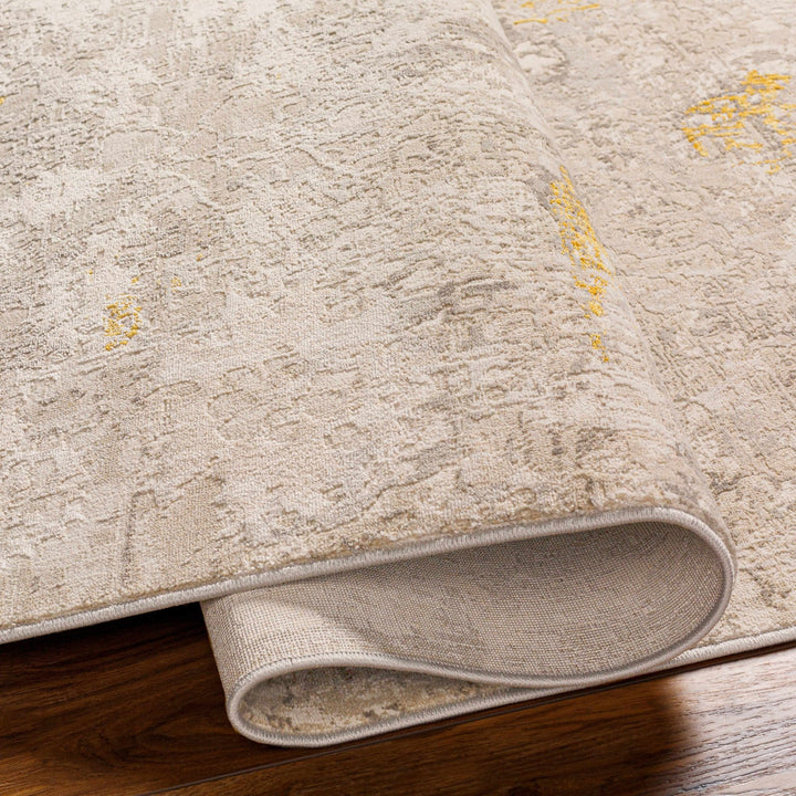 Yuji Contemporary Abstract Beige And Gray Area Rug - The Rug Decor