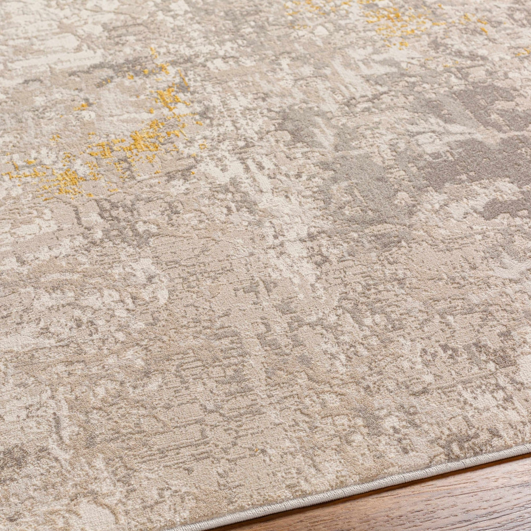 Yuji Contemporary Abstract Beige And Gray Area Rug - The Rug Decor