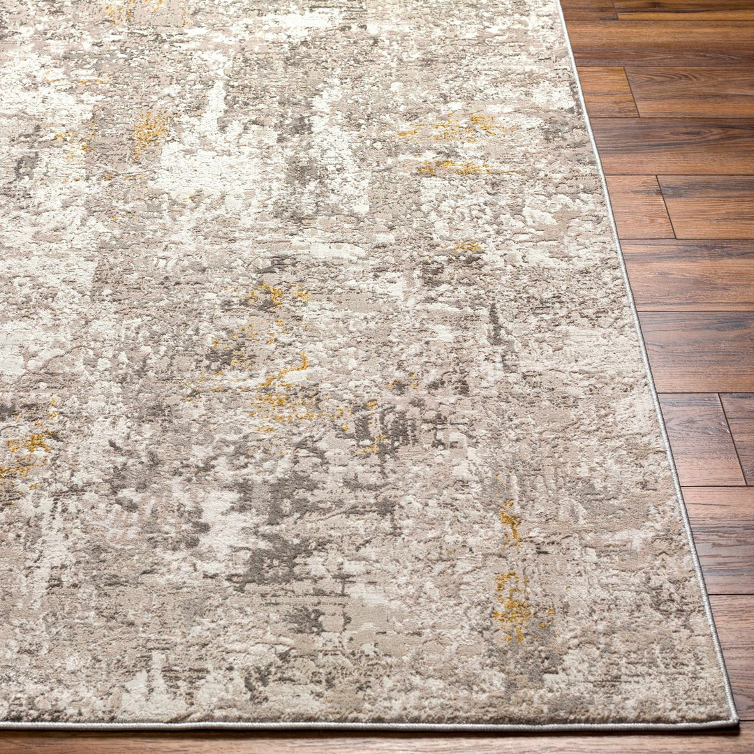 Yuji Contemporary Abstract Beige And Gray Area Rug - The Rug Decor