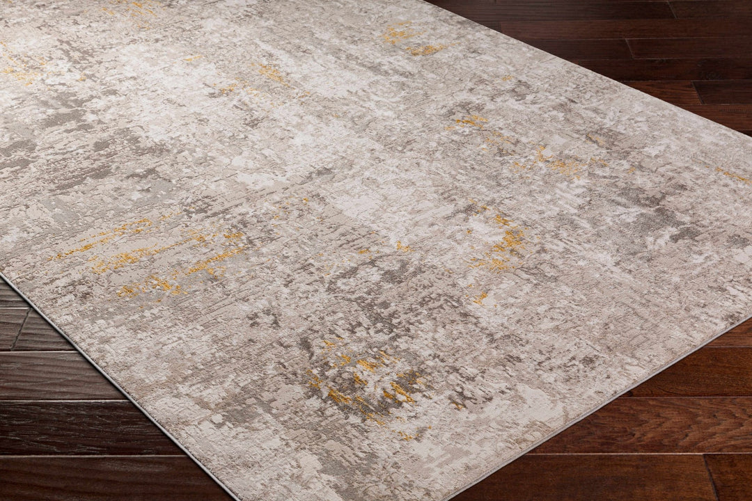 Yuji Contemporary Abstract Beige And Gray Area Rug - The Rug Decor