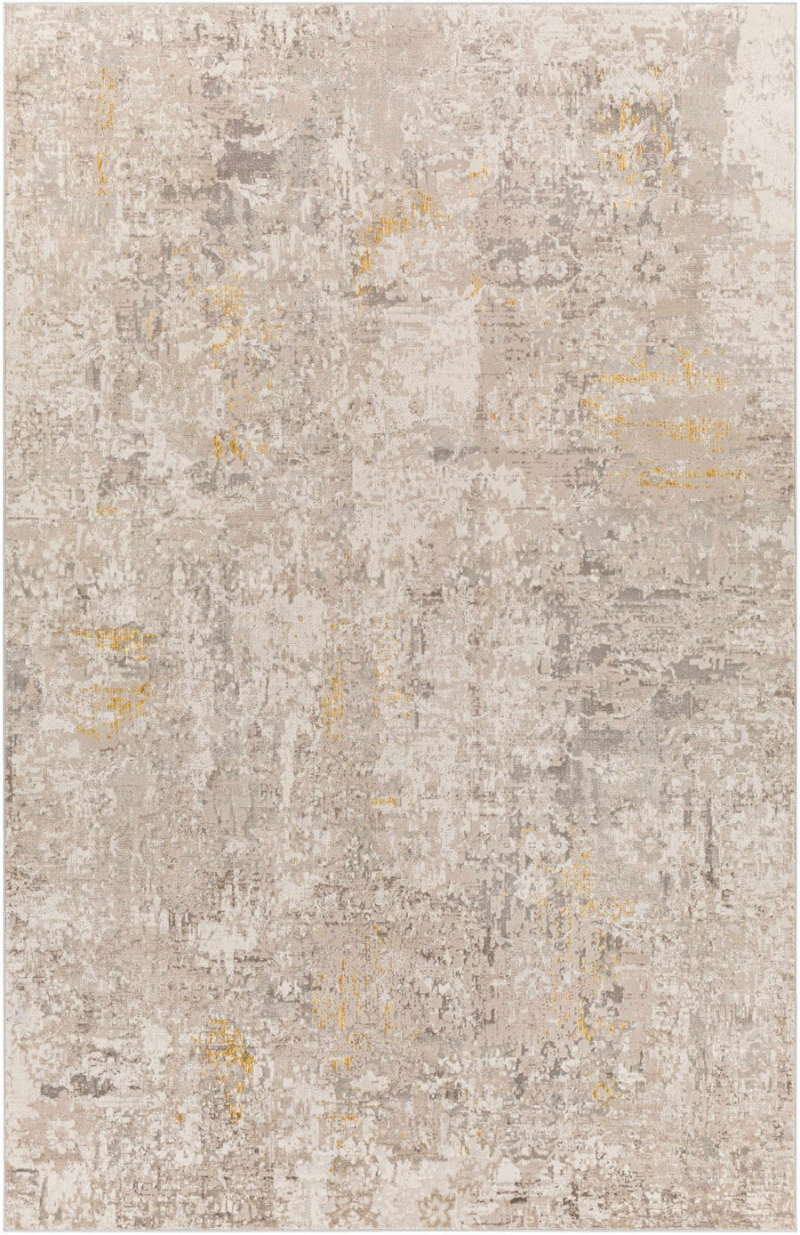 Yuji Contemporary Abstract Beige And Gray Area Rug - The Rug Decor