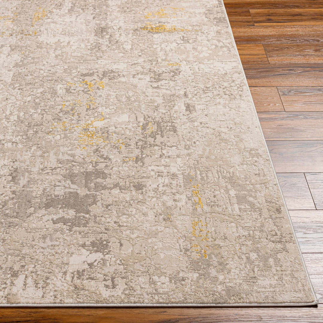 Yuji Contemporary Abstract Beige And Gray Area Rug - The Rug Decor