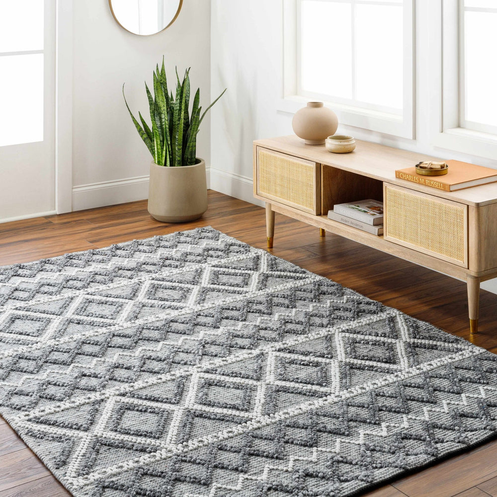 Yuka Contemporary Geometrical Gray Rug - The Rug Decor