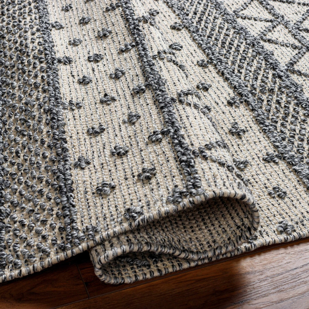 Yuko Bohemian Style Beige & Charcoal Hand Woven Rug - The Rug Decor