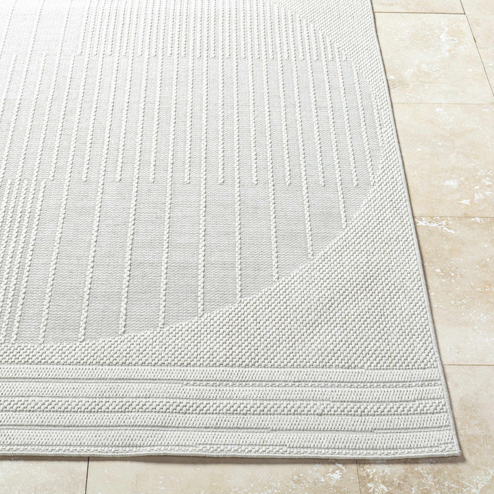 Yuley Modern Style Ivory Outdoor Area Rug - The Rug Decor