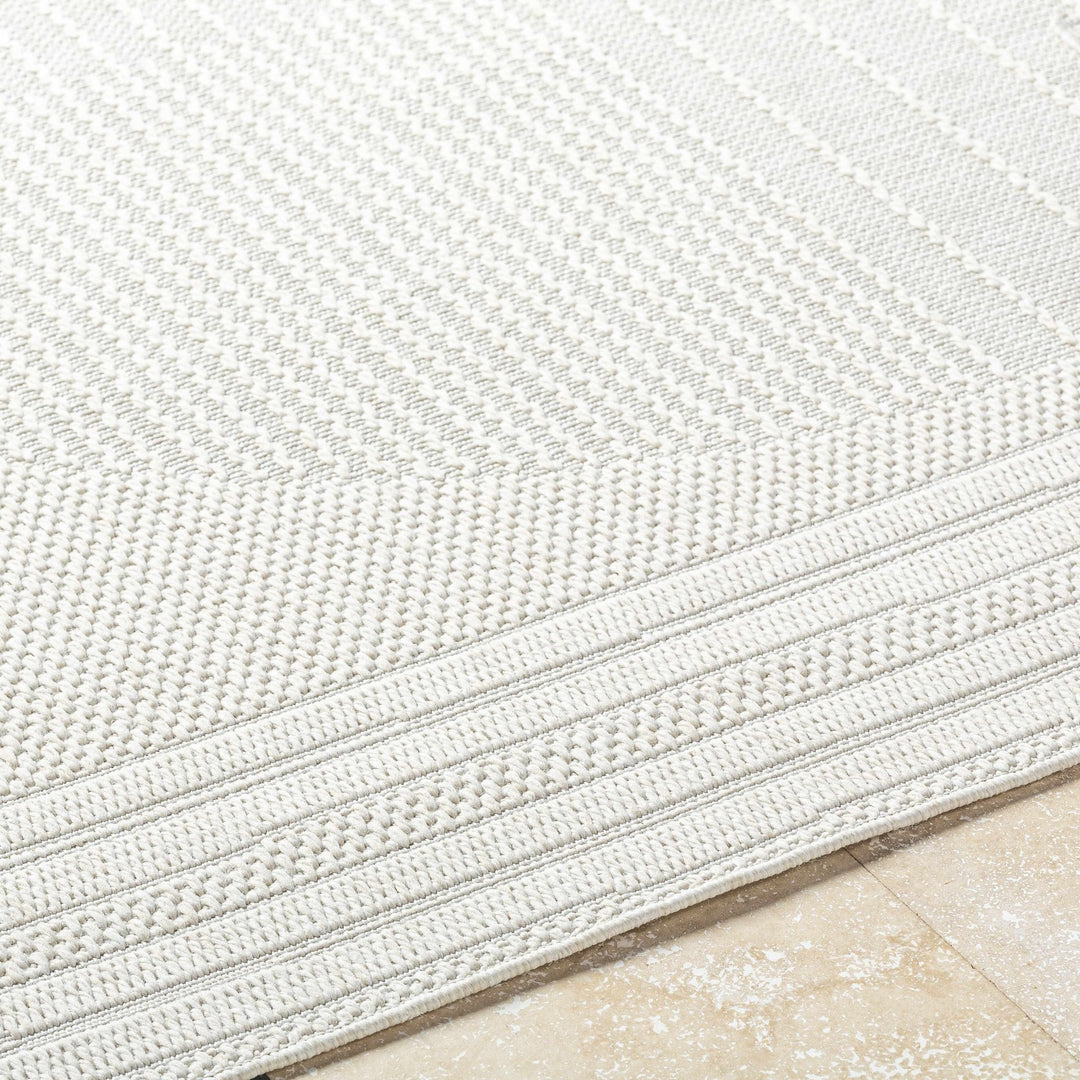 Yuley Modern Style Ivory Outdoor Area Rug - The Rug Decor