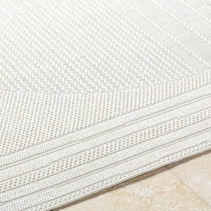 Yuley Modern Style Ivory Outdoor Area Rug - The Rug Decor