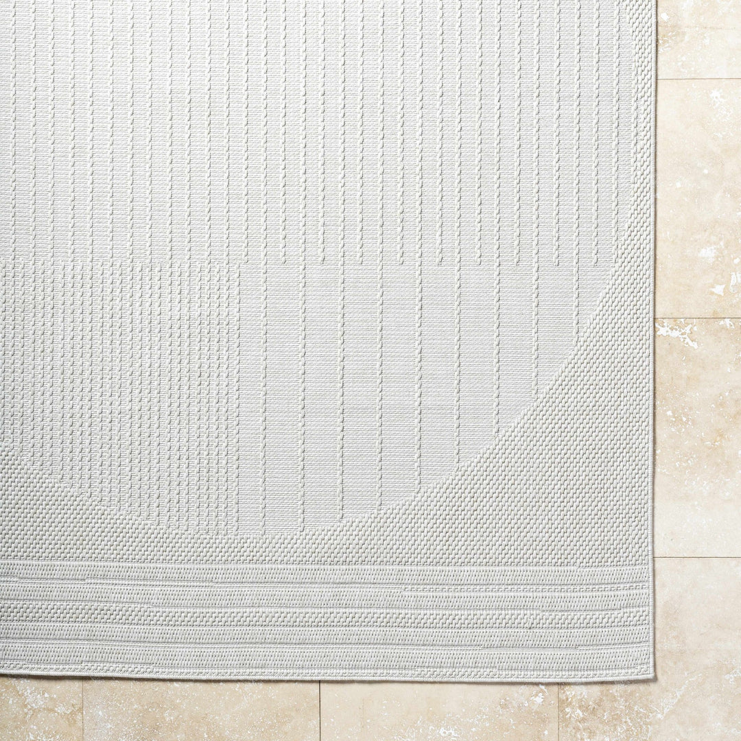 Yuley Modern Style Ivory Outdoor Area Rug - The Rug Decor