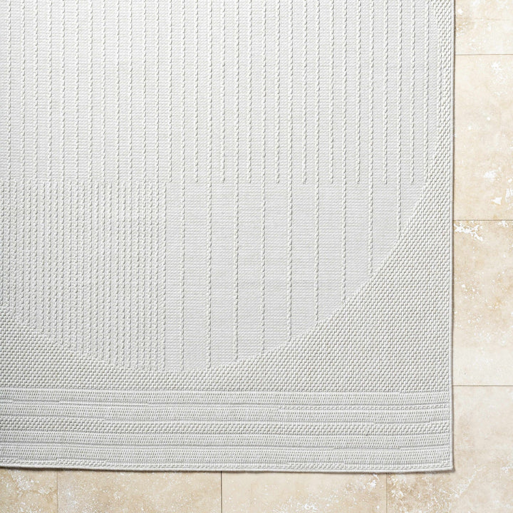 Yuley Modern Style Ivory Outdoor Area Rug - The Rug Decor