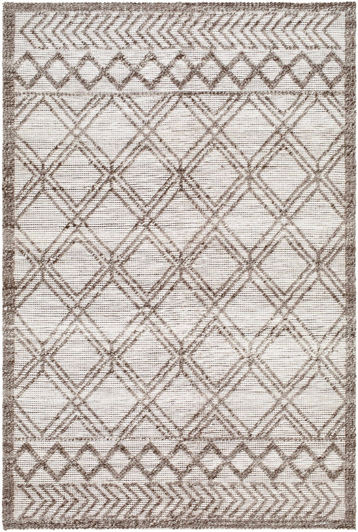 Yuta Bohemian Style Beige And Brown Hand Woven Area Rug - The Rug Decor