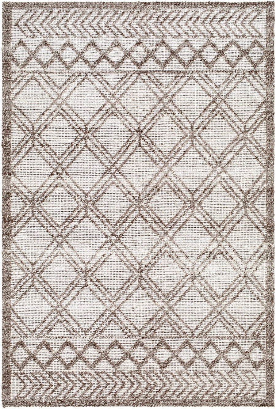 Yuta Bohemian Style Beige And Brown Hand Woven Area Rug - The Rug Decor