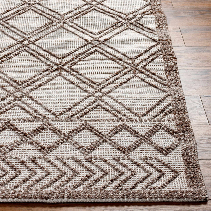 Yuta Bohemian Style Beige And Brown Hand Woven Area Rug - The Rug Decor