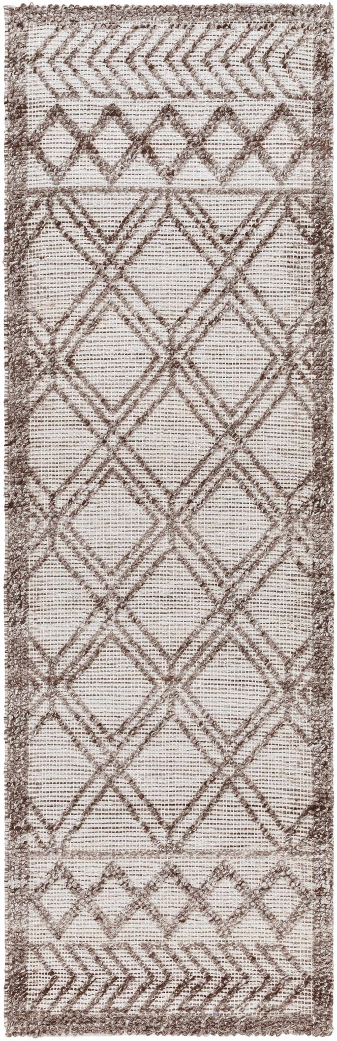 Yuta Bohemian Style Beige And Brown Hand Woven Area Rug - The Rug Decor