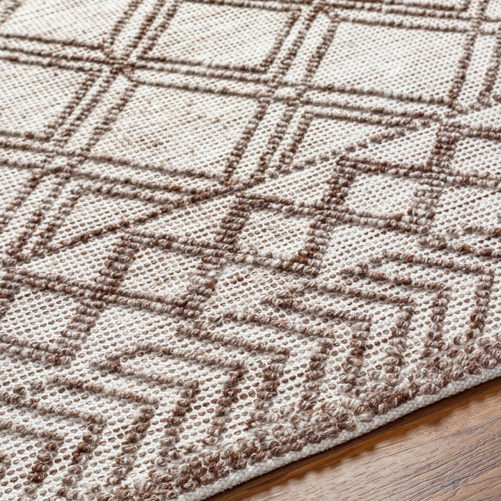 Yuta Bohemian Style Beige And Brown Hand Woven Area Rug - The Rug Decor