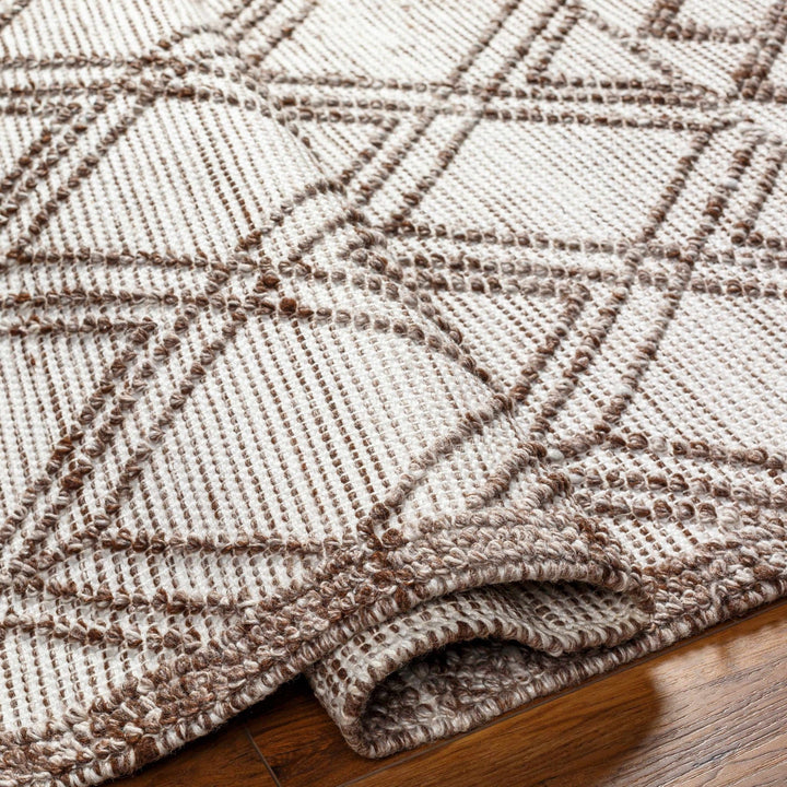 Yuta Bohemian Style Beige And Brown Hand Woven Area Rug - The Rug Decor