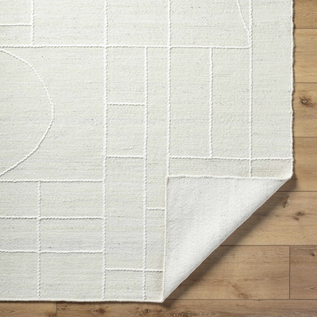 Yvian Contemporary Style Ivory Hand Woven Wool Rug - The Rug Decor