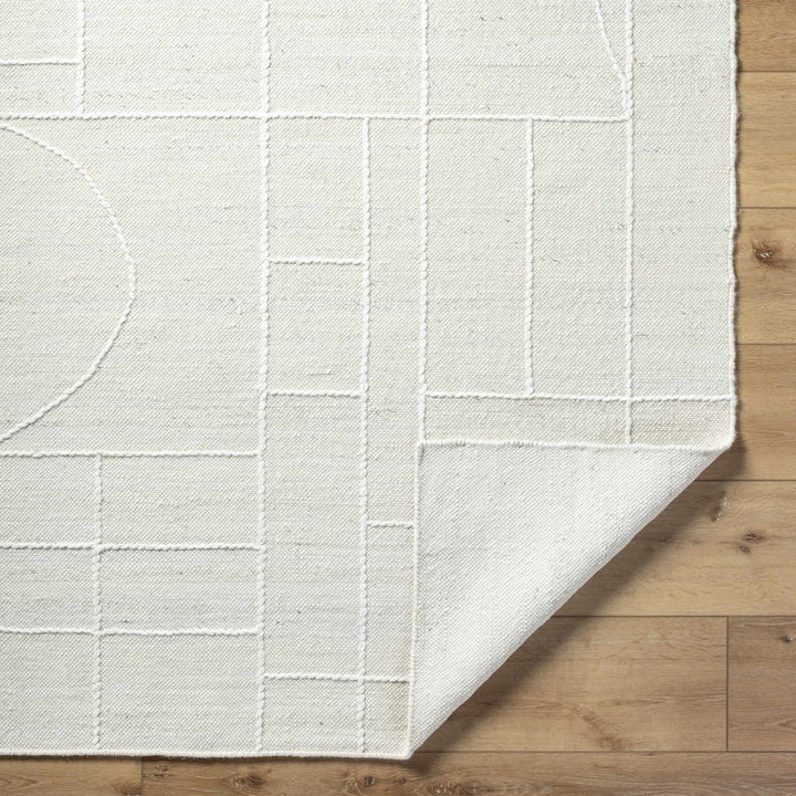 Yvian Contemporary Style Ivory Hand Woven Wool Rug - The Rug Decor