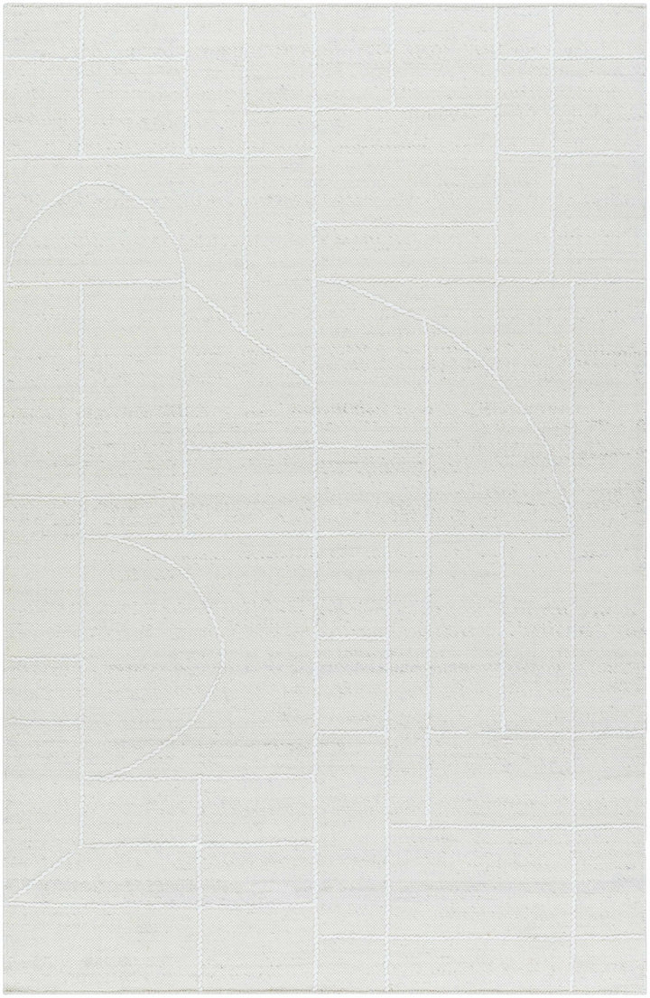 Yvian Contemporary Style Ivory Hand Woven Wool Rug - The Rug Decor