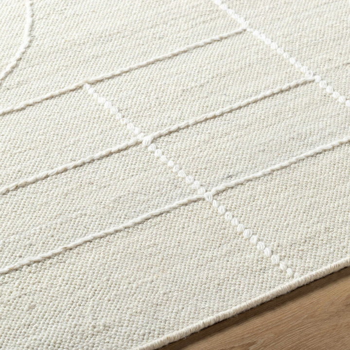 Yvian Contemporary Style Ivory Hand Woven Wool Rug - The Rug Decor