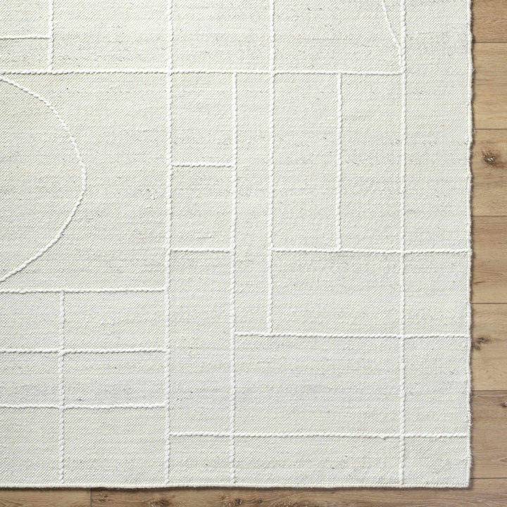 Yvian Contemporary Style Ivory Hand Woven Wool Rug - The Rug Decor