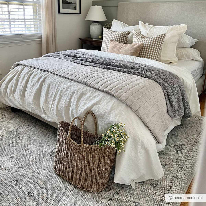Yvon Traditional Style Oushak Beige Area Rug - The Rug Decor