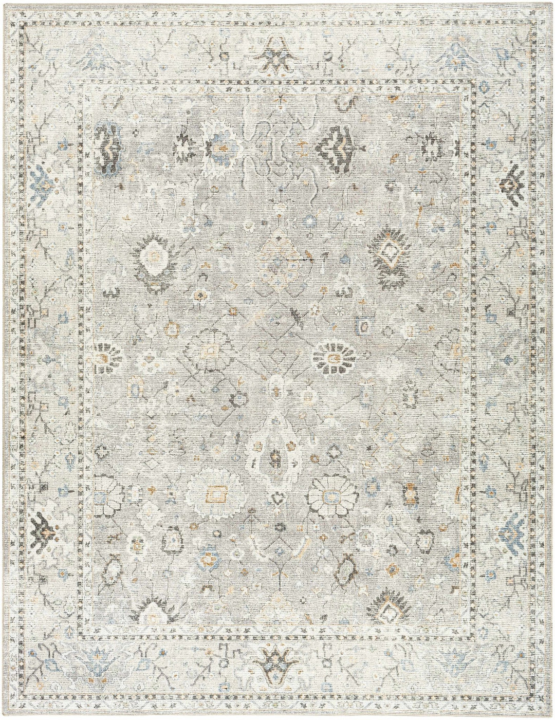 Yvon Traditional Style Oushak Beige Area Rug - The Rug Decor