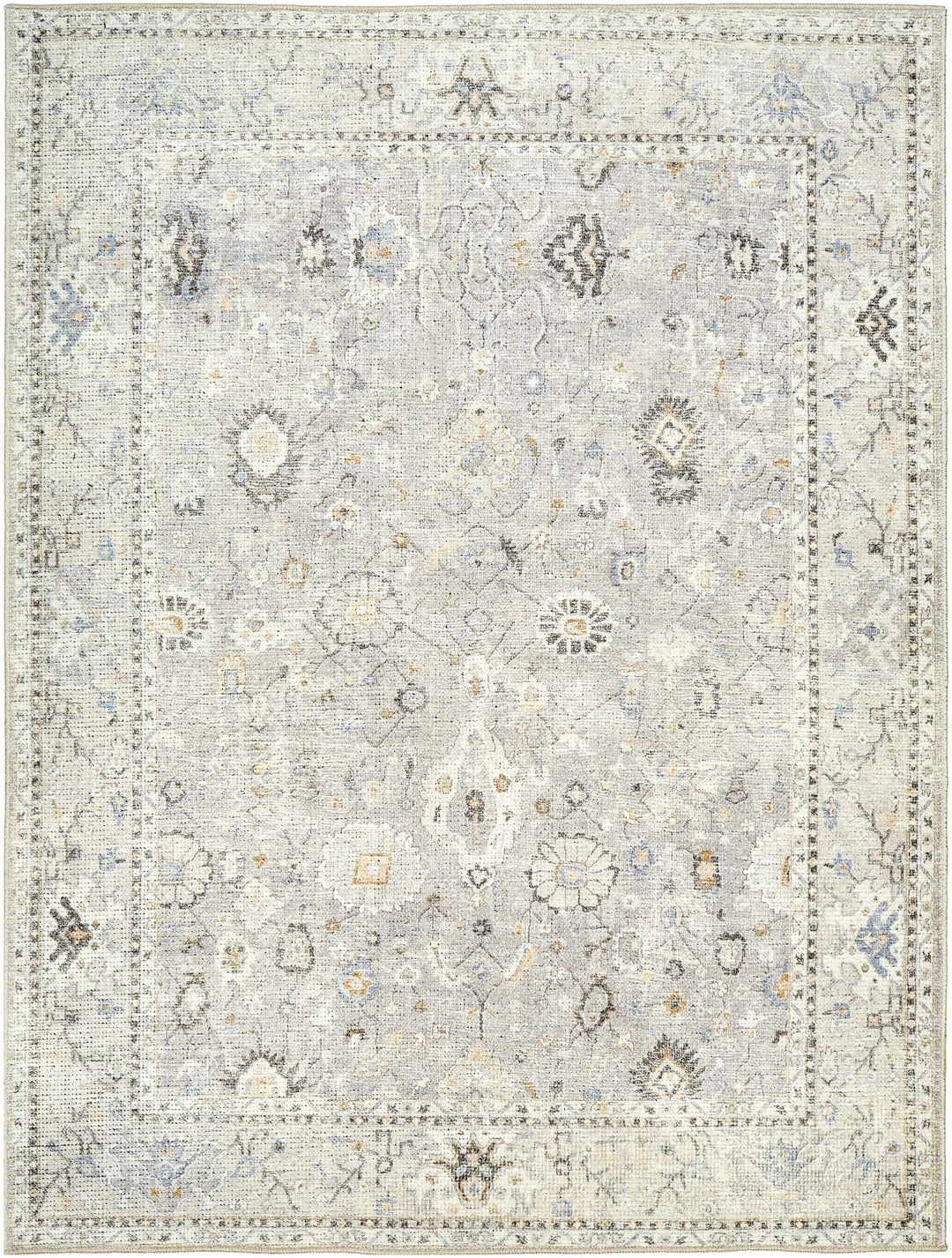 Yvon Traditional Style Oushak Beige Area Rug - The Rug Decor