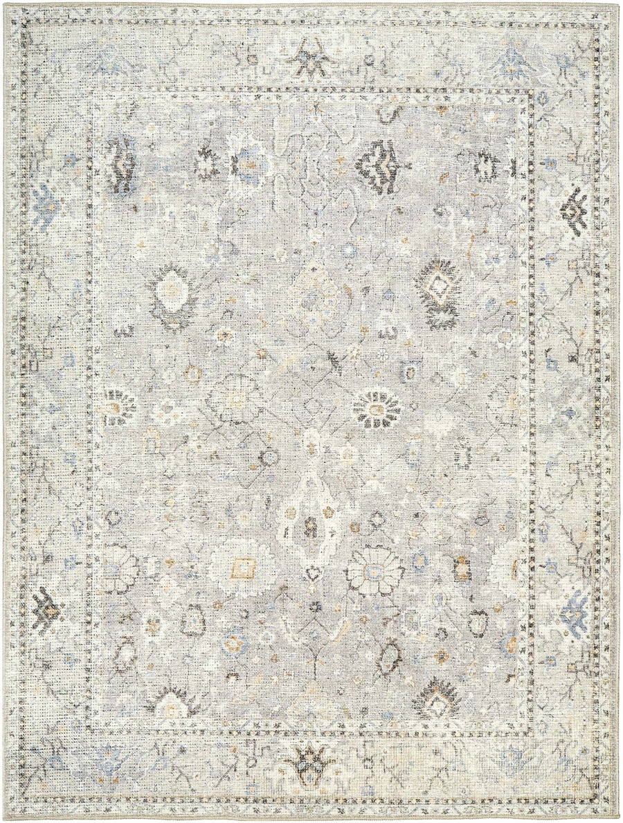 Yvon Traditional Style Oushak Beige Area Rug - The Rug Decor