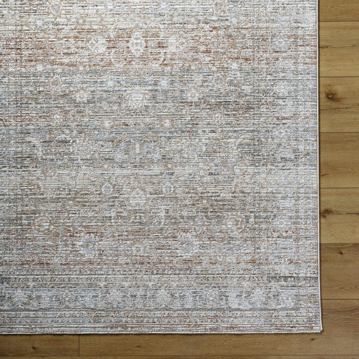 Zabby Traditional Style Rust And Ivory Area Rug - The Rug Decor
