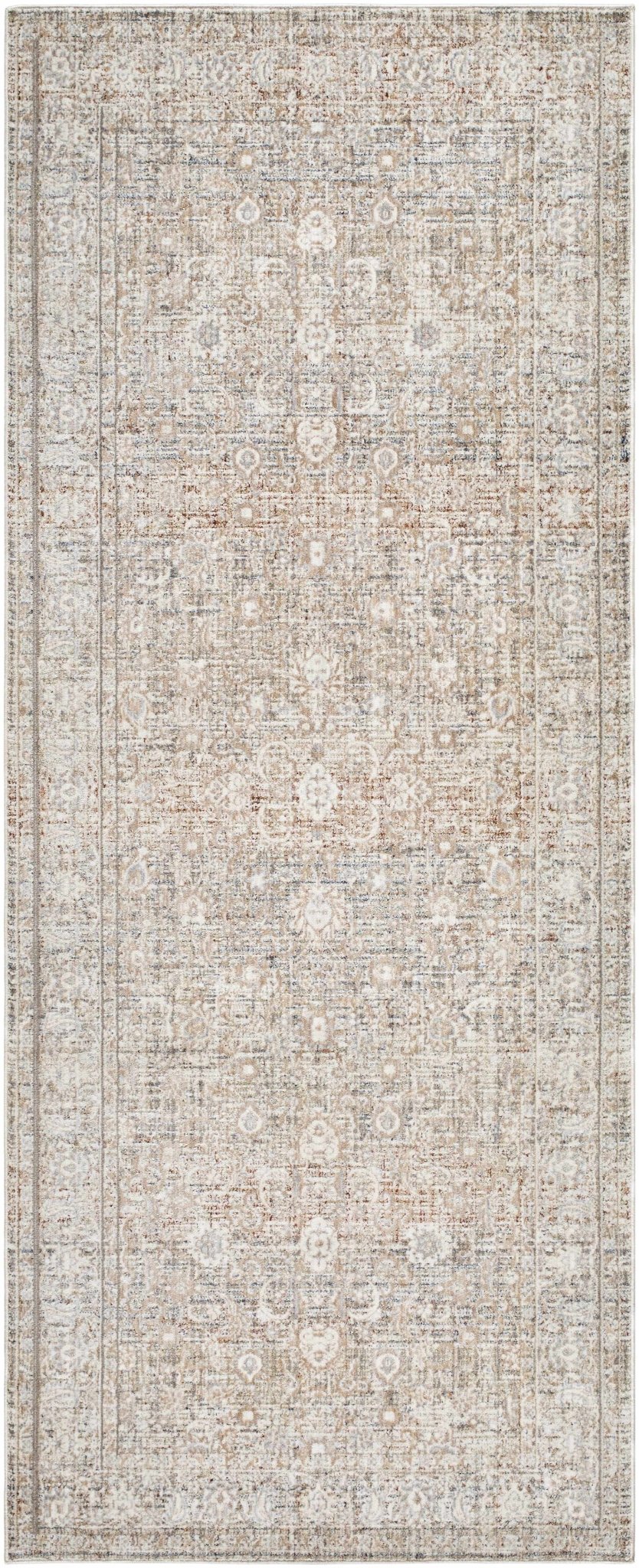 Zabby Traditional Style Rust And Ivory Area Rug - The Rug Decor