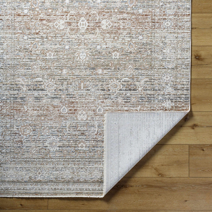 Zabby Traditional Style Rust And Ivory Area Rug - The Rug Decor