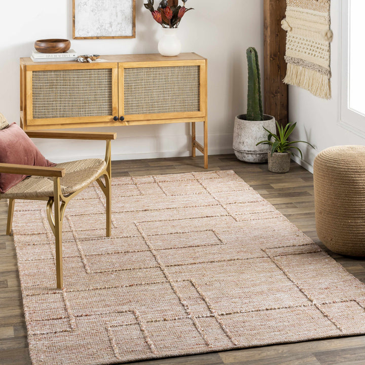 Zana Contemporary Style Tan Hand Woven Area Rug