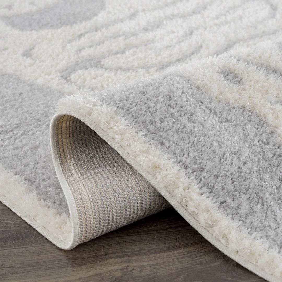 Zane Silver And Ivory Tibetan Animal Tiger Area Rug - The Rug Decor