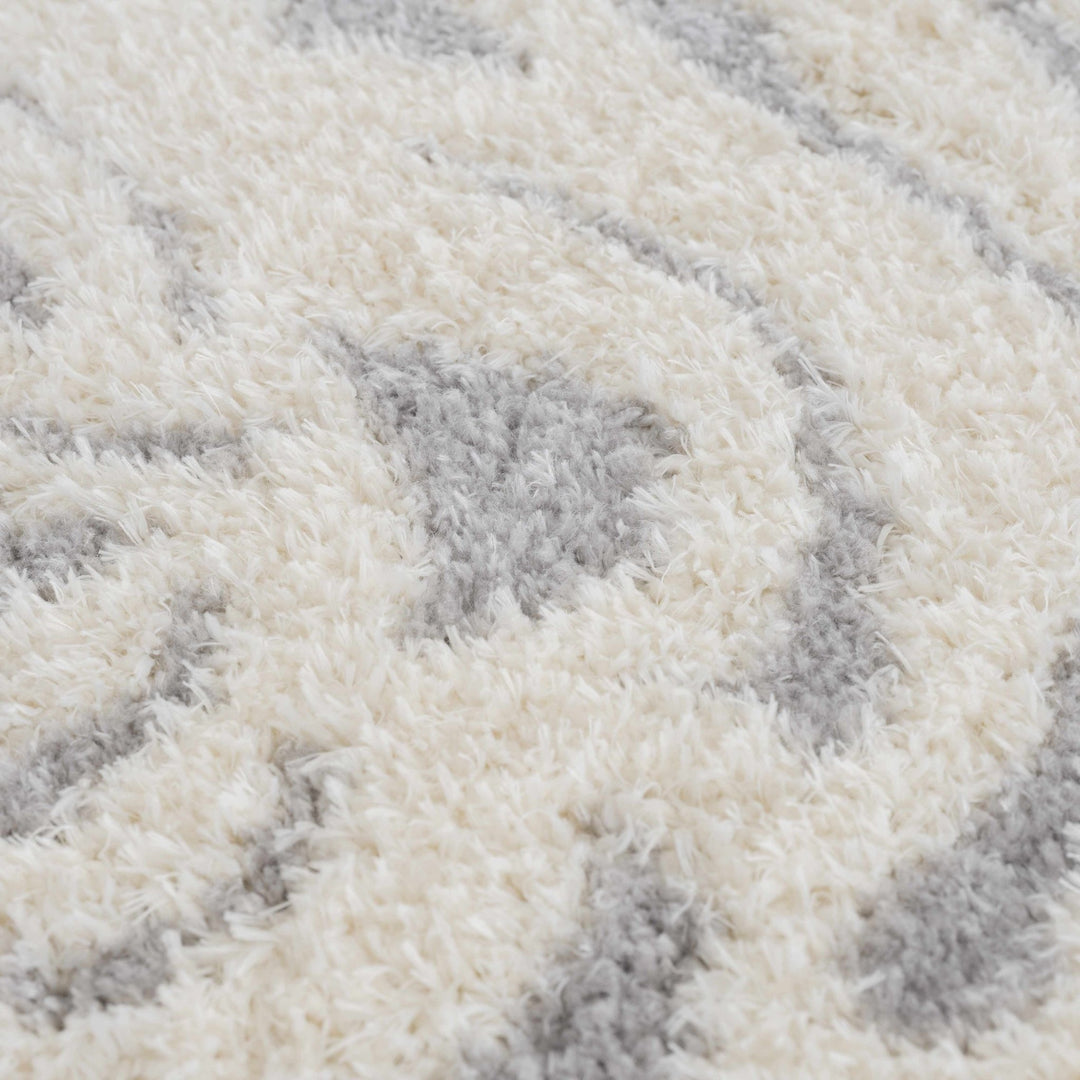 Zane Silver And Ivory Tibetan Animal Tiger Area Rug - The Rug Decor