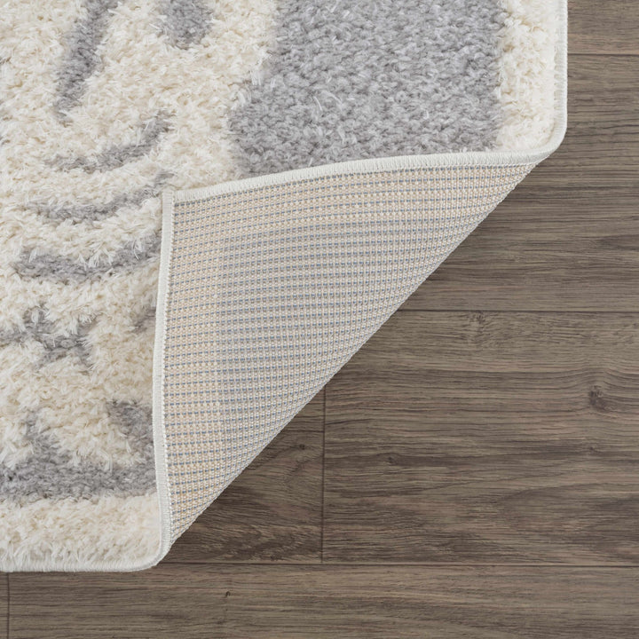 Zane Silver And Ivory Tibetan Animal Tiger Area Rug - The Rug Decor