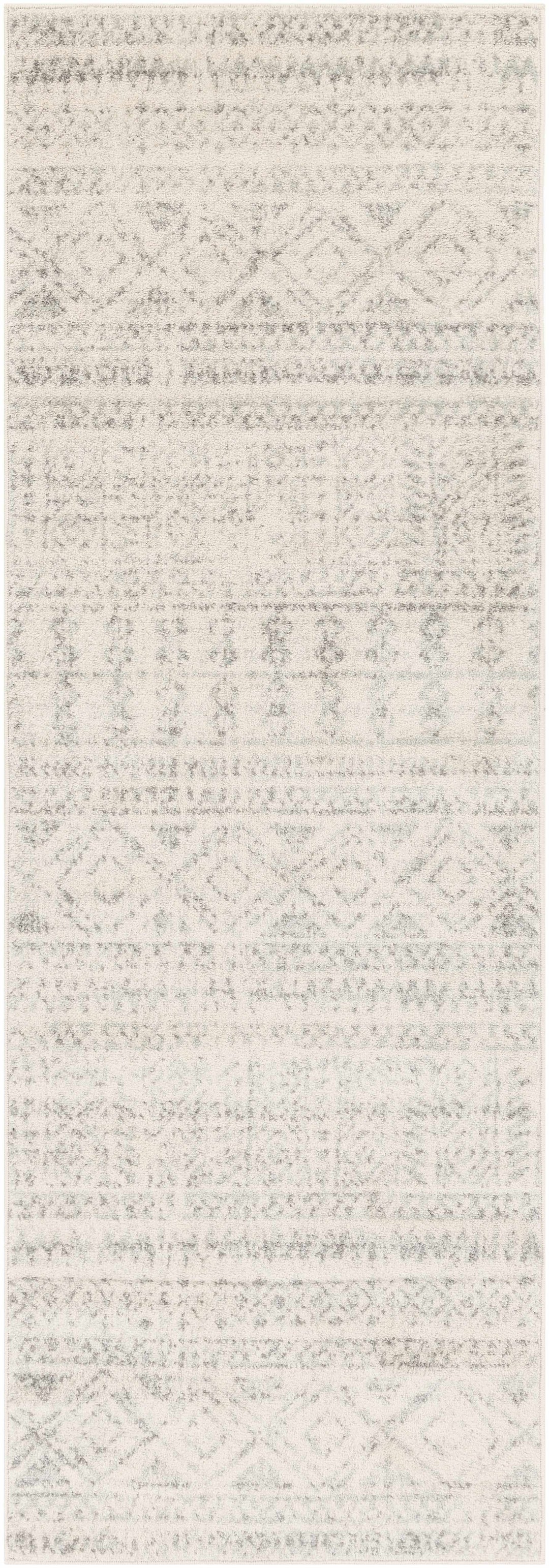 Zarephath Ivory And Gray Modern Style Area Rug
